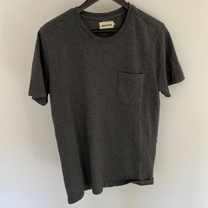 Taylor Stitch Heavy Bag Tee in Charcoal